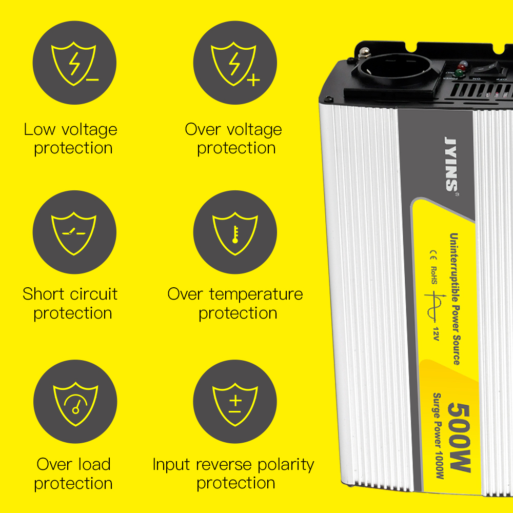 Off Grid 500W Pure Sine Wave Charger